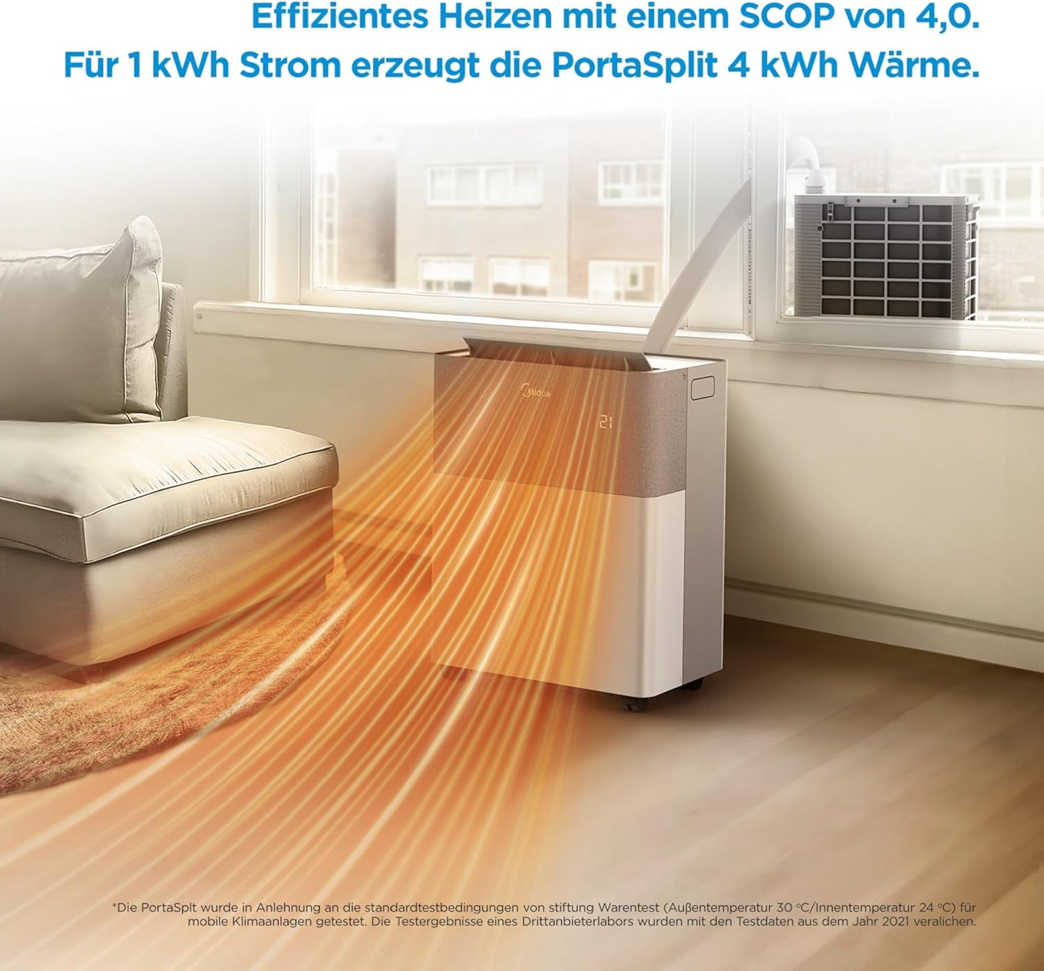 Midea mobile Split-Klimaanlage PortaSplit 12.000 BTU / 3,5kW